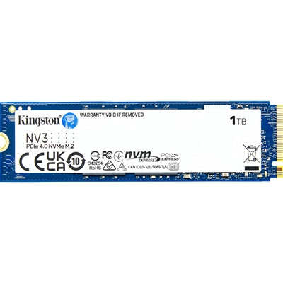 Kingston NV3 1TB M.2 NVMe PCIe Gen 4.0 SSD - 6000MB/s Read Speed Kingston NV3 1TB M.2 NVMe PCIe Gen 4.0 SSD - 6000MB/s Read Speed